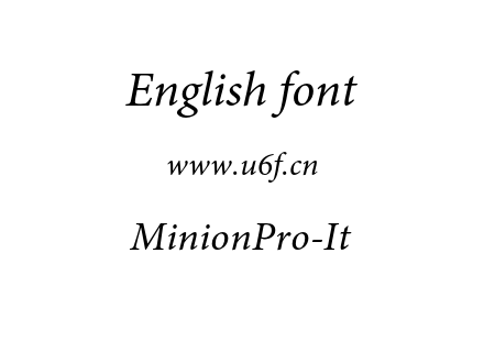 MinionPro-It.otf下载