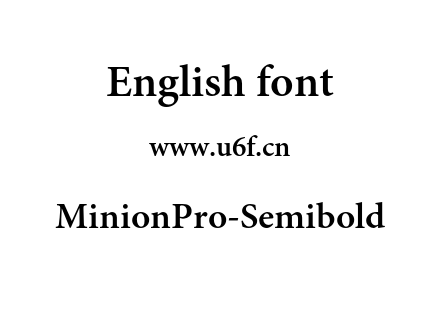 MinionPro-Semibold.otf下载