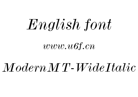ModernMT-WideItalic.otf下载