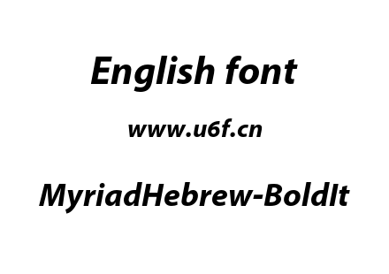 MyriadHebrew-BoldIt.otf