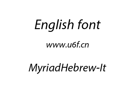 MyriadHebrew-It.otf下载