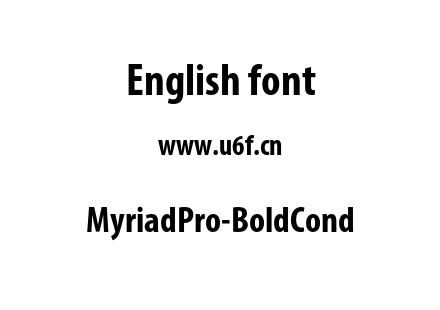 MyriadPro-BoldCond.otf下载