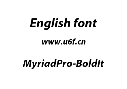 MyriadPro-BoldIt.otf下载
