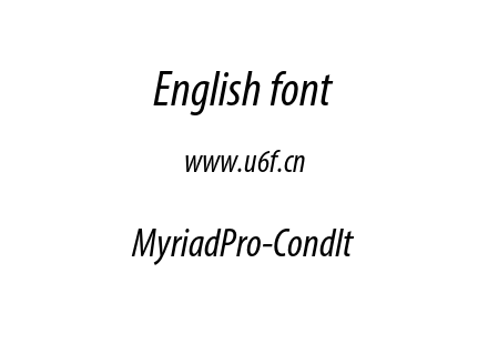 MyriadPro-CondIt.otf下载