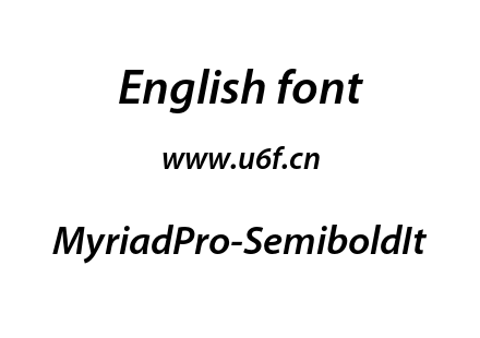 MyriadPro-SemiboldIt.otf下载