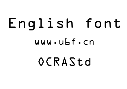 OCRAStd.otf