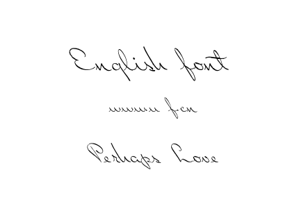Perhaps Love.otf