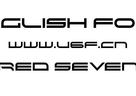 字体-Red Seven.otf下载