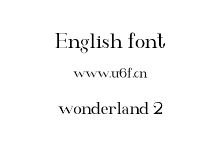 wonderland 2.otf