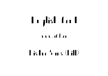 Bistro Sans (Fill).otf下载