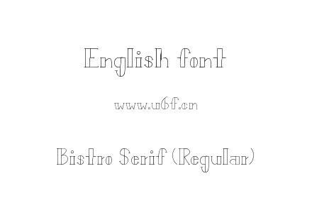 Bistro Serif (Regular).otf下载