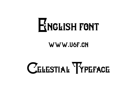 字体-Celestial Typeface.otf下载