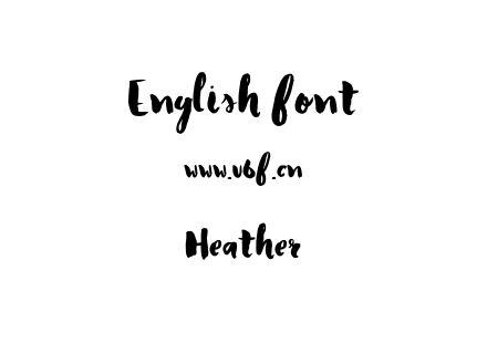 字体-Heather.otf下载