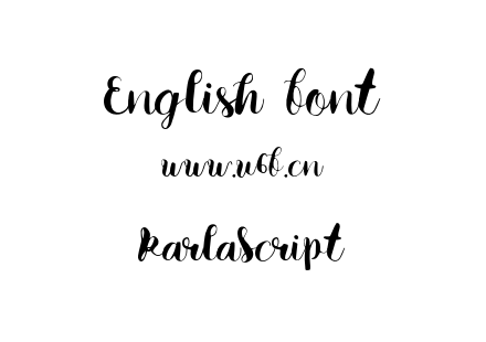 字体-KarlaScript.otf下载
