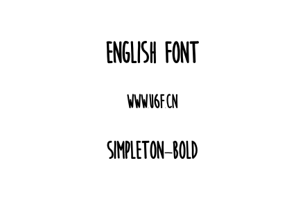 Simpleton-Bold.otf下载