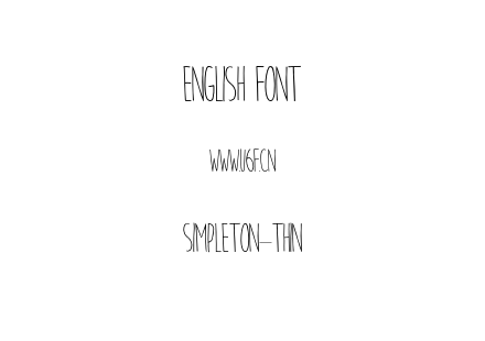 Simpleton-Thin.otf下载