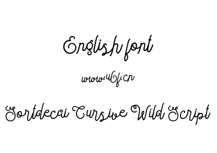 Sortdecai Cursive Wild Script.otf下载