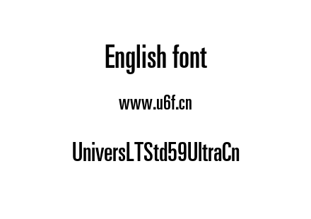 UniversLTStd59UltraCn.otf下载