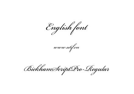 BickhamScriptPro-Regular.otf下载