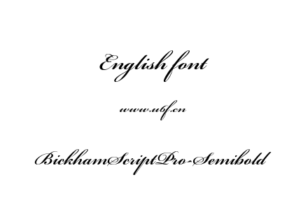 BickhamScriptPro-Semibold.otf下载