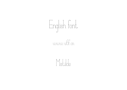 Matilde.otf下载
