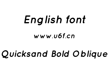 Quicksand Bold Oblique.otf下载