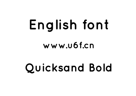Quicksand Bold.otf下载
