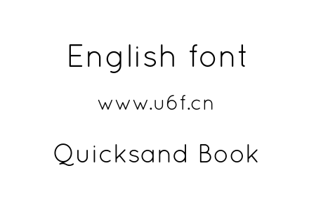 Quicksand Book.otf下载