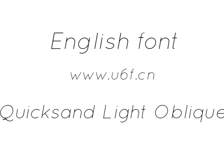 Quicksand Light Oblique.otf下载