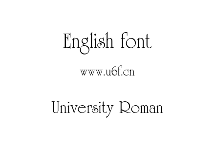 University Roman.otf下载