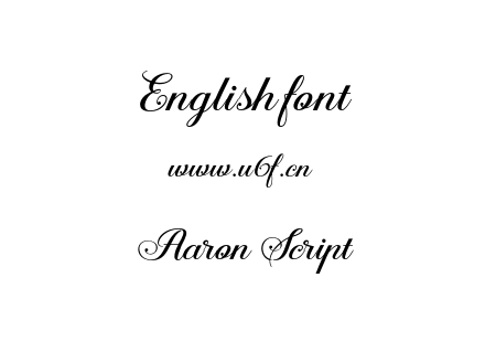 Aaron Script.otf下载