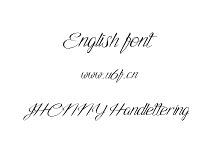 JHONNY Handlettering.otf下载