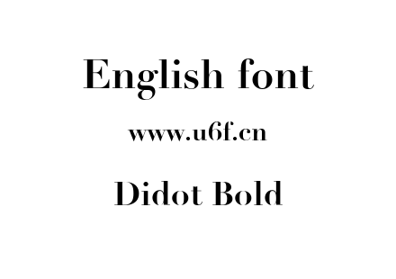 Didot Bold.ttf下载