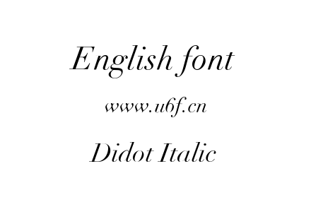 Didot Italic.ttf下载