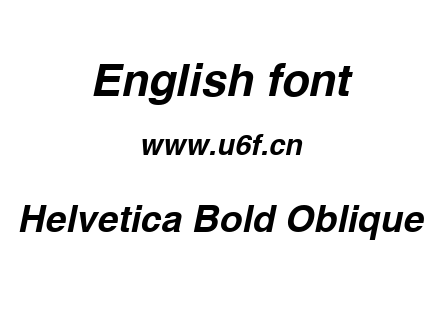 Helvetica Bold Oblique.ttf下载