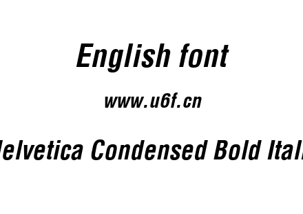 Helvetica Condensed Bold Italic.ttf下载