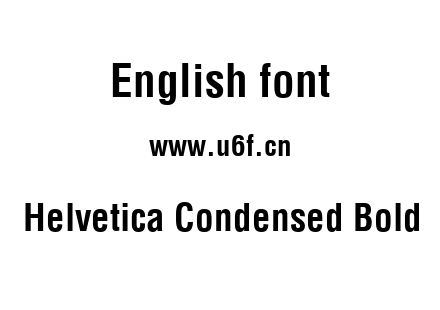 Helvetica Condensed Bold.ttf下载