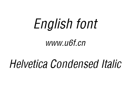 Helvetica Condensed Italic.ttf下载