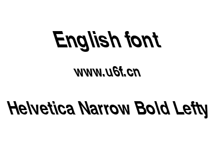 Helvetica Narrow Bold Lefty.ttf下载