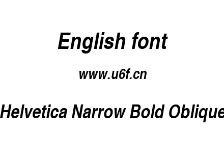 Helvetica Narrow Bold Oblique.ttf下载
