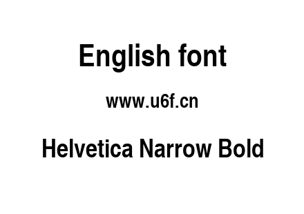 Helvetica Narrow Bold.ttf下载