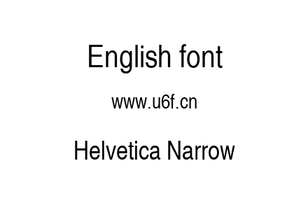 Helvetica Narrow.ttf下载