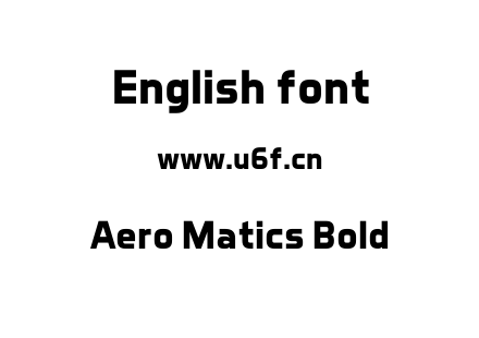 Aero Matics Bold.ttf下载