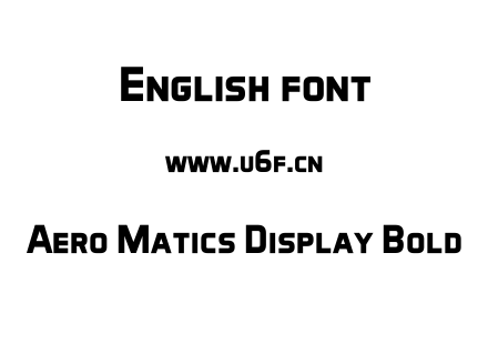 Aero Matics Display Bold.ttf下载