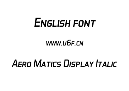Aero Matics Display Italic.ttf下载