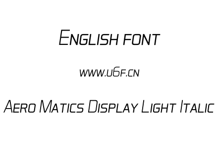 Aero Matics Display Light Italic.ttf下载
