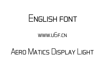 Aero Matics Display Light.ttf下载