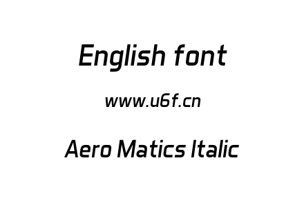 Aero Matics Italic.ttf下载