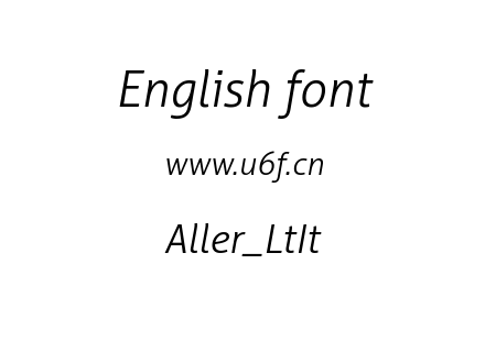 Aller_LtIt.ttf下载
