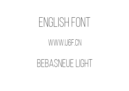 BebasNeue Light.ttf下载